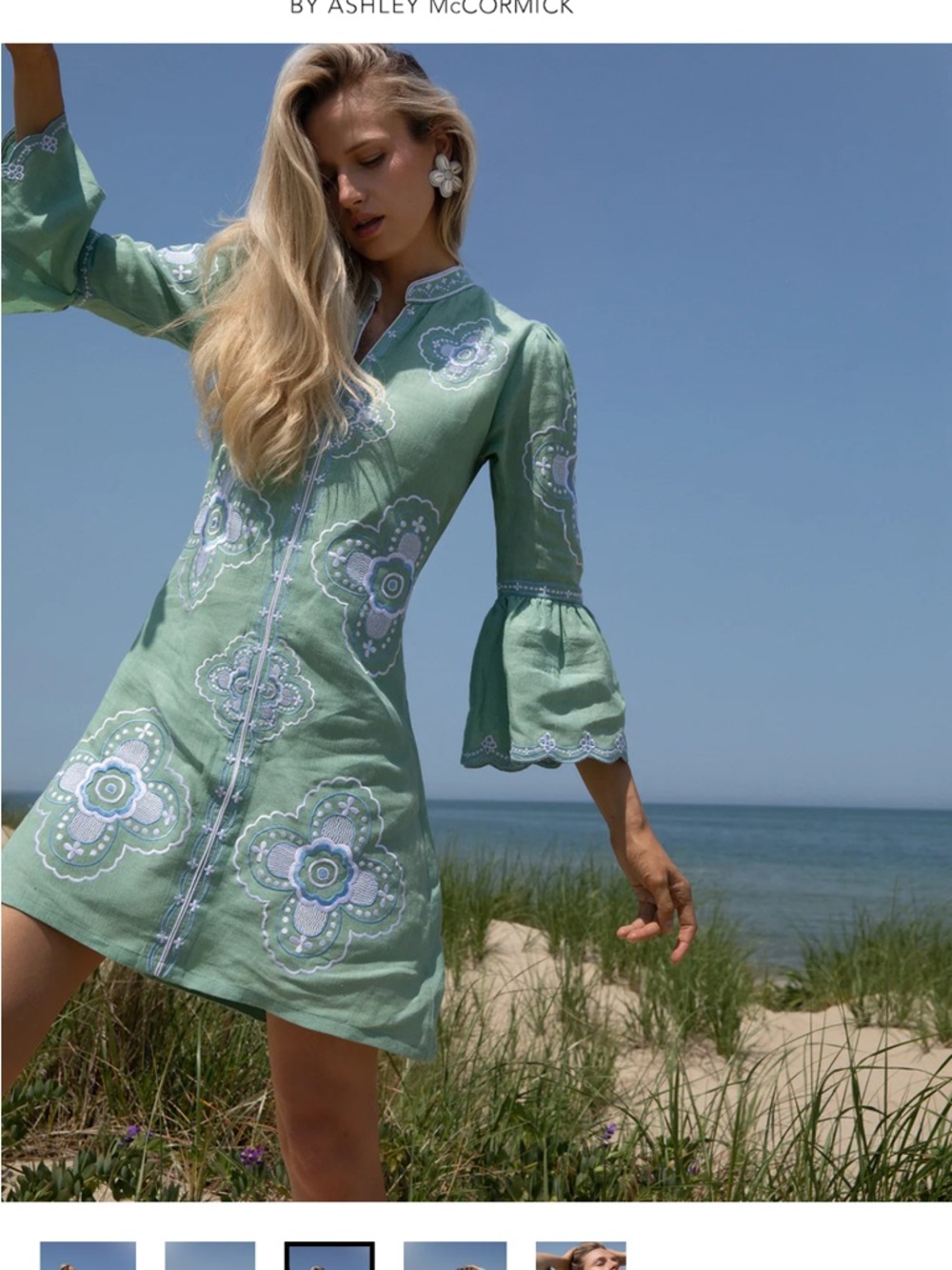 Asha Mint Willow Dress Large